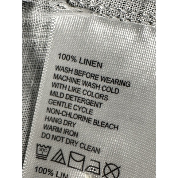 Tommy Bahama Shirt Womens XS Linen Coastalina Long Sleeve Button Up Green - Picture 15 of 16